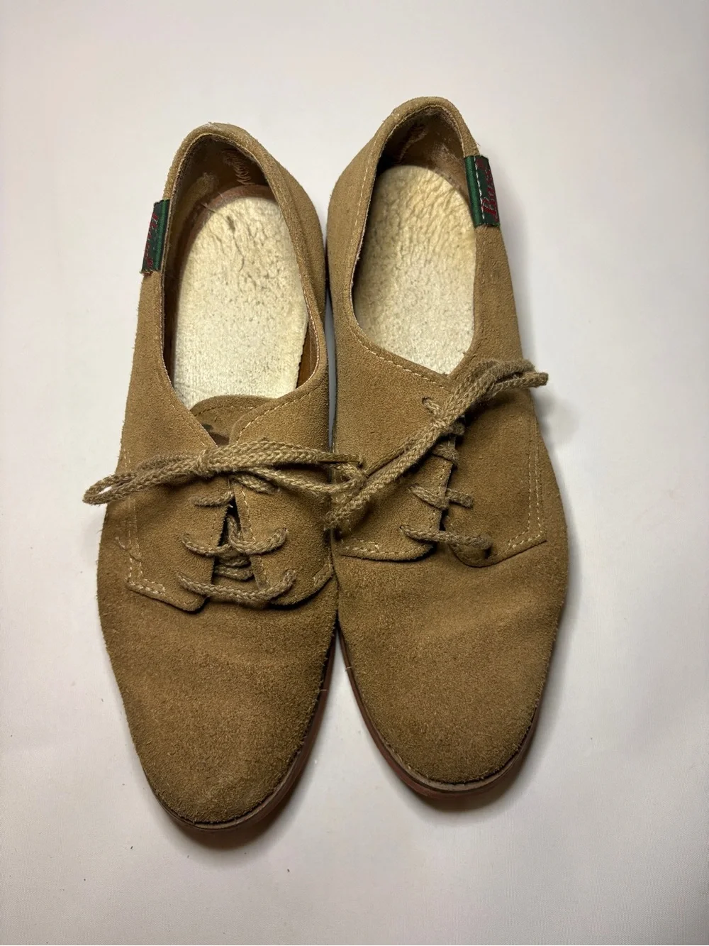 G.H.‎ Bass & Co. 'Dirty Bucks' Suede Oxford Shoes Tan/Beige Exeter Mens Size 7